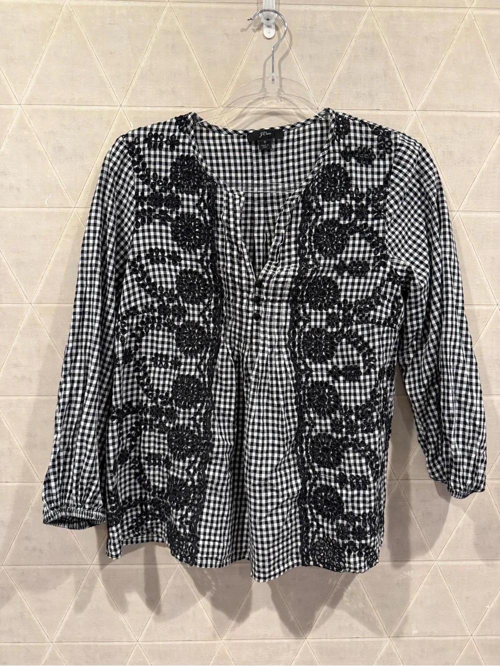 J. Crew crew embroidered